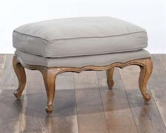 French Provincial Cabriole Leg Ottoman