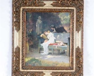 Giclee Belle Epoch Sleeping Girl On Bench