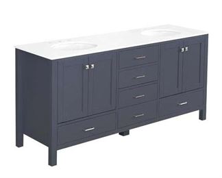Cheshunt Full Cabinet 72" Double Bathroom Vanity Set