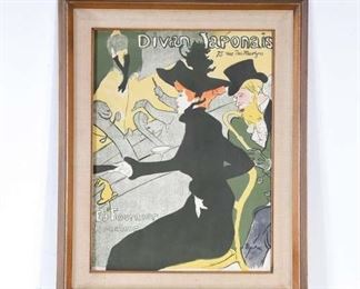 Print Henri De Toulouse-Lautrec Divan Japonais Advert
