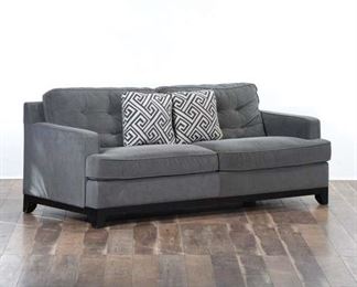 Slate Gray Thin Wale Corduroy Loveseat 2
