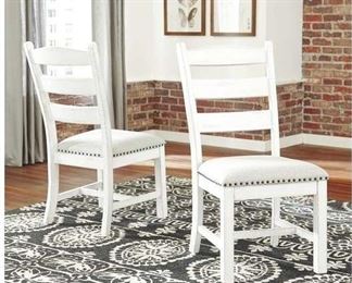 Pair Jasso Upholstered Ladder Back Side Chairs