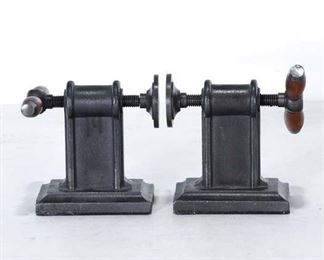 Contemporary Industrial Clamp Bookends