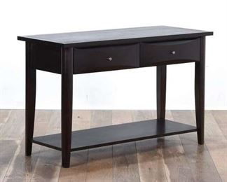 Contemporary Mission Style Console Table W Storage
