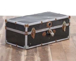 Vintage Gray Suitcase Trunk