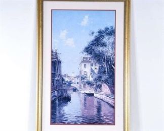 Print Venice Canal Landscape