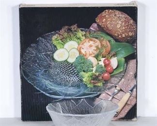 Pair Vintage Mikasa Floral Bowl & Platter