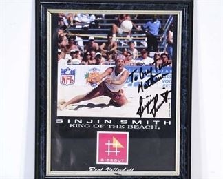 Framed Sinjin Smith Signed Photo