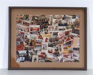 Large Framed Collage Puzzle Art
