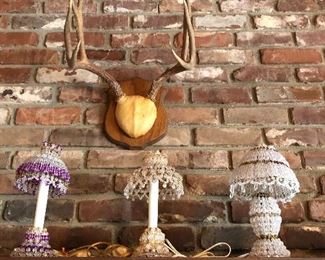 antlers, lamps