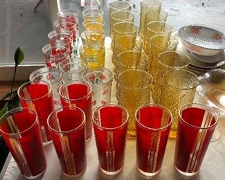 jelly jar glasses vintage