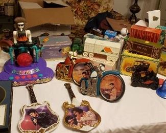Elvis rpms, plaques, books, VHS, and more