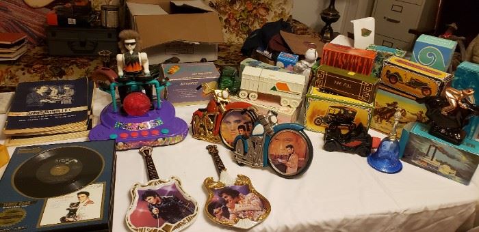 Elvis rpms, plaques, books, VHS, and more