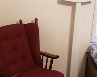 Glider rocker and scale