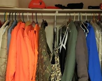 Orange and camo hunting wear, and more men's jackets and women's 2x clothing