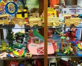 Various vintage toys