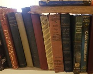 Sample of vintage books