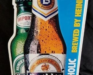 Heineken Buckler Metal Sign 