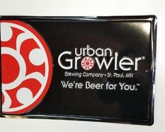 Urban Growler Metal Beer Sign