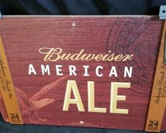 Budweiser Wooden Crate Top Sign