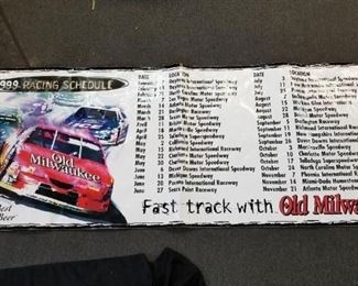 1999 Nascar Banner Old Milwaukee