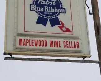 Vintage 60x60 Pabst Blue Ribbon PBR Double Sided Sign