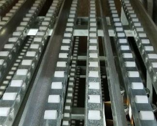 2 - 5 Door sections of Near New Styleline Cooler Doors and Racks