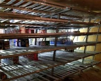 2 - 5 Door sections of Near New Styleline Cooler Doors and Racks