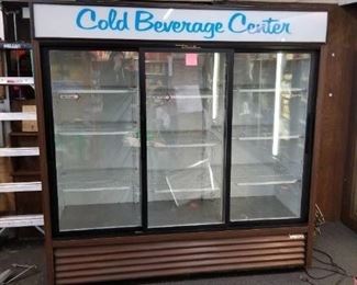 True 3 Door Commercial Cooler