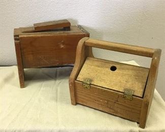 Old shoe cleaning boxes