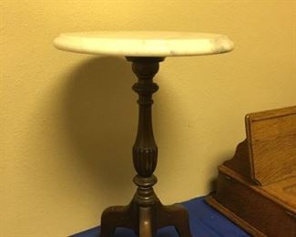 Small marbletop side table