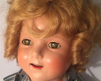 SHIRLEY TEMPLE 1934-35 18" WITH BUTTON GREAT  CONDITION