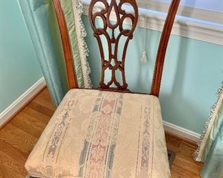 8 Chippendale chairs available