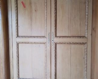 English pine wall cabinet 3 pieces, 14' total