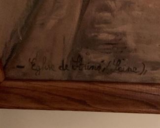 Signed Mid-century art $15