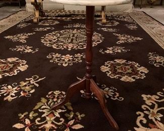 White marble top plant stand. $10