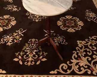 White marble top plant stand $10