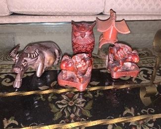 A lot of five Miniature Asian items $12