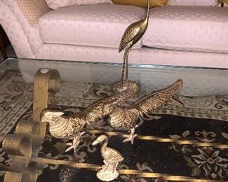 Set a four Brass birds $15