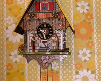 German Cuckoo clock plastic with damage $15
