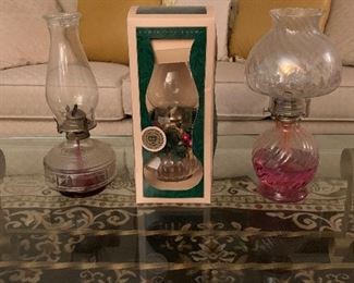 Set of three oil lamps $10