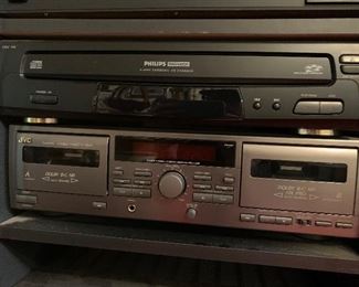 Tape deck and CD player $25