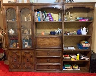 Three piece wall cabinet or display $75