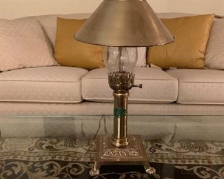 Brass lamp $10