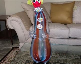 Murano glass clown $50