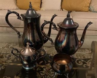 Set of silver plate $30
