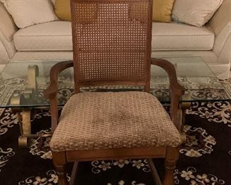 Dining room table with leaf and six chairs $100