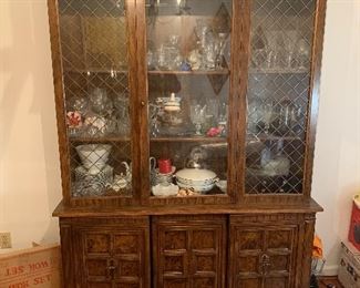 Matching china hutch to dining room table $75