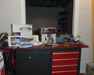 Craftsman Workbench, tools, etc