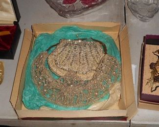 Beaded Purse and Head Piece